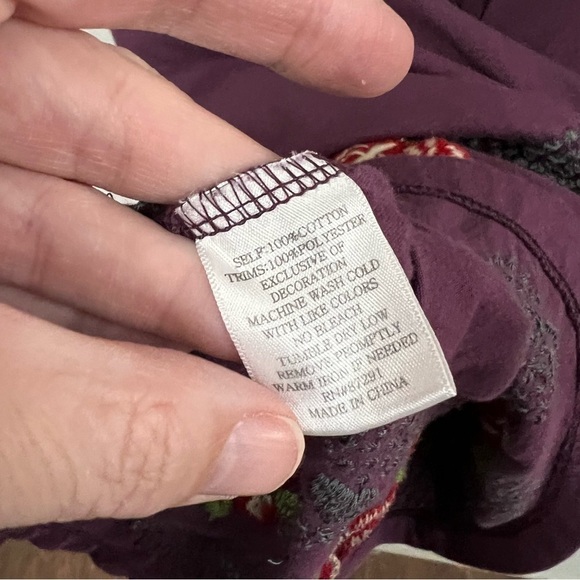 JW Los Angeles Embroidered Rose Heart Cotton Dress - Picture 13 of 13